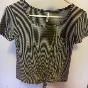 Striped Shirt Tie Bottom